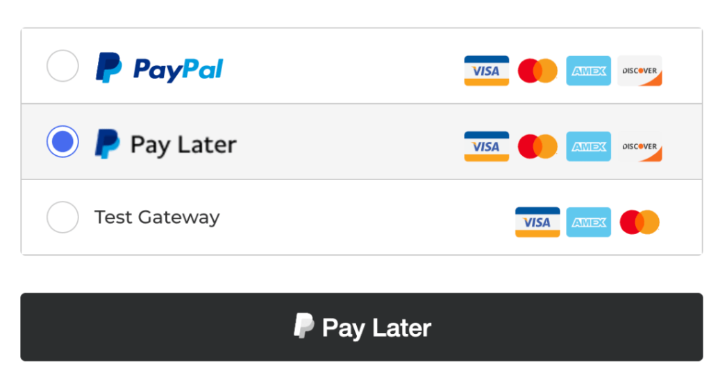 Pay Later