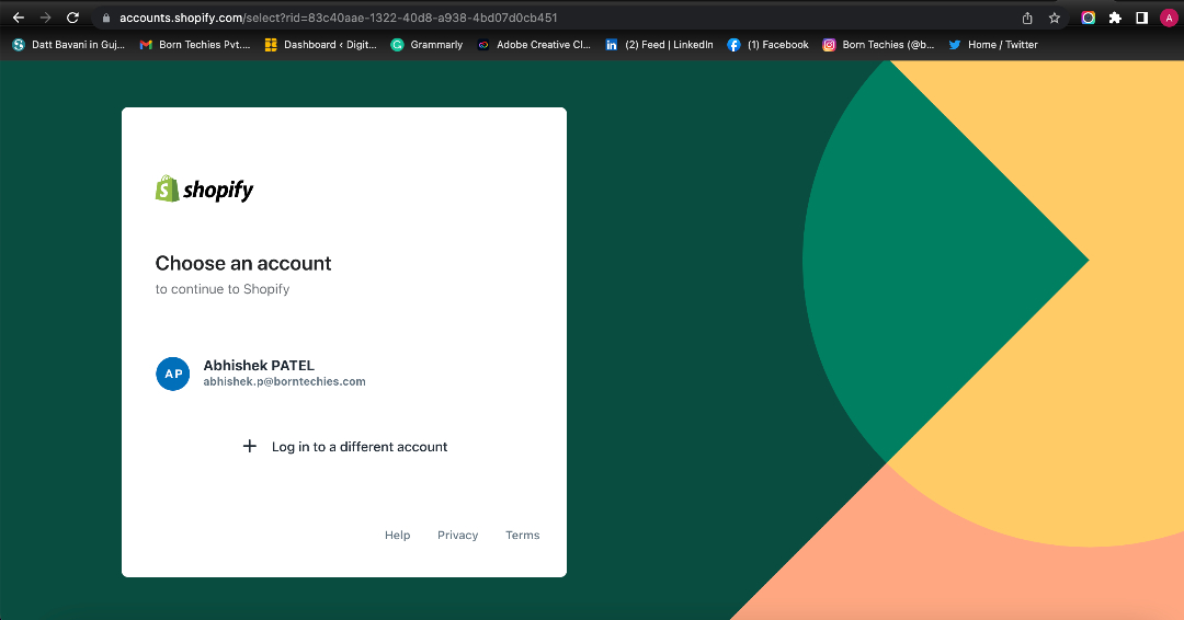 Login page-shopify Shopify-Login-Page