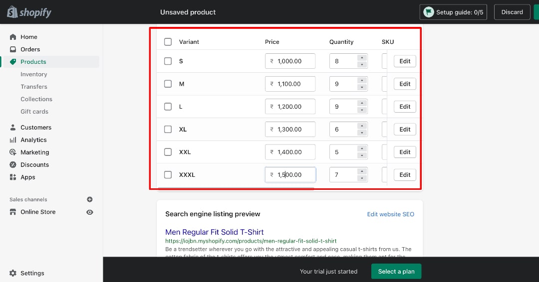 Product-variants Product-variants