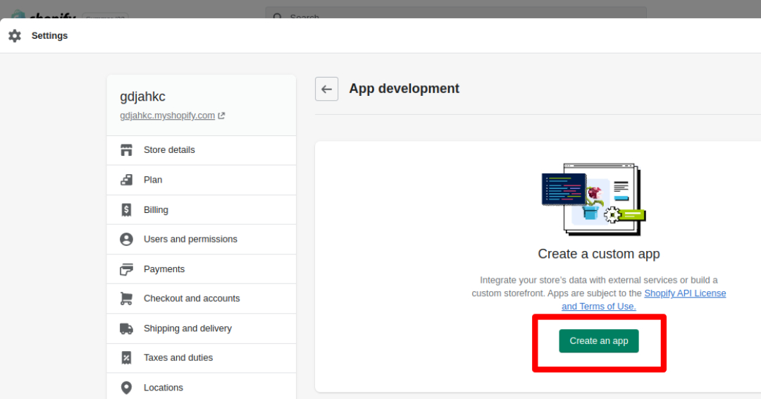 Shopify-Create-an-App Shopify-Create-an-App