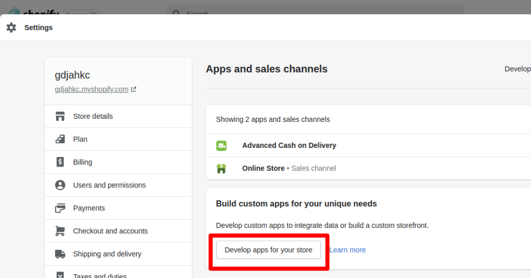 Shopify-develop-apps Shopify-develop-apps